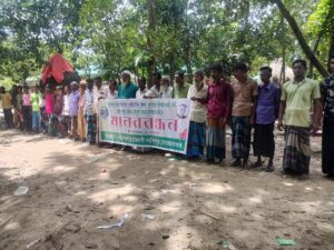 দোয়ারাবাজারে হত্যার পরিকল্পনার দায়ে আব্দুল হেকিম ও সৈয়দুল হক'কে গ্রেফতারের দাবিতে মানববন্ধন