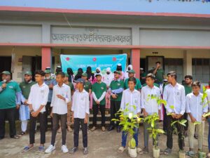 মৌলভীবাজারে চ্যানেল আই প্রকৃতি ও জীবন ক্লাবের বৃক্ষরোপণ কর্মসূচি