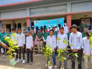 মৌলভীবাজারে চ্যানেল আই প্রকৃতি ও জীবন ক্লাবের বৃক্ষরোপণ কর্মসূচি