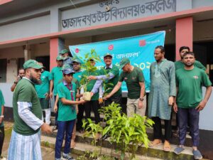 মৌলভীবাজারে চ্যানেল আই প্রকৃতি ও জীবন ক্লাবের বৃক্ষরোপণ কর্মসূচি