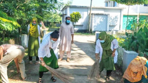 বিশ্বম্ভরপুর উপজেলা স্বাস্থ্য কমপ্লেক্সে পরিষ্কার-পরিচ্ছন্নতা অভিযান