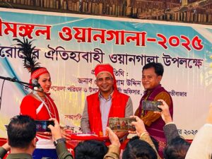 শ্রীমঙ্গলে নাচ-গানে উচ্ছ্বাস গারো সম্প্রদায়ের ওয়ানগালা উৎসব