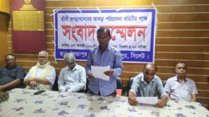 জৈন্তাপুরে মন্দিরের জমি দখল ও পূজারীকে হুমকির অভিযোগ, প্রশাসনের হস্তক্ষেপ দাবি